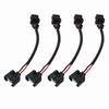 4PCS Fuel Injector Conversion Harness OBD1 to OBD2 Replacement For Acura Integra 199?1995