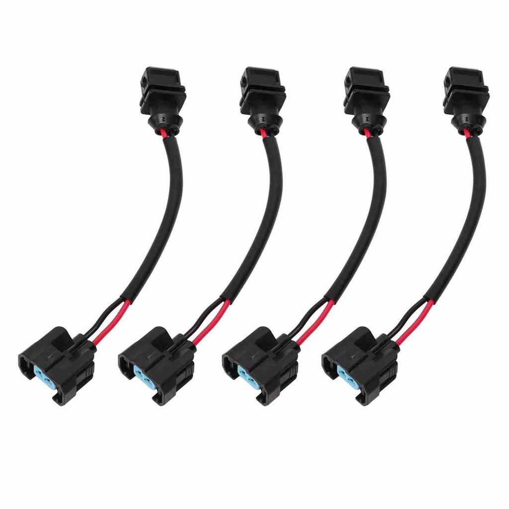 4PCS Fuel Injector Conversion Harness OBD1 to OBD2 Replacement For Acura Integra 199?1995