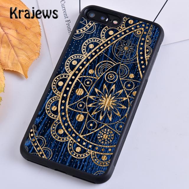 Krajews Indian Style Coloful Mandala Phone Case Cover For iPhone 17 Air 16 15 14 Plus 11 12 13 Pro Max Coque Fundas
