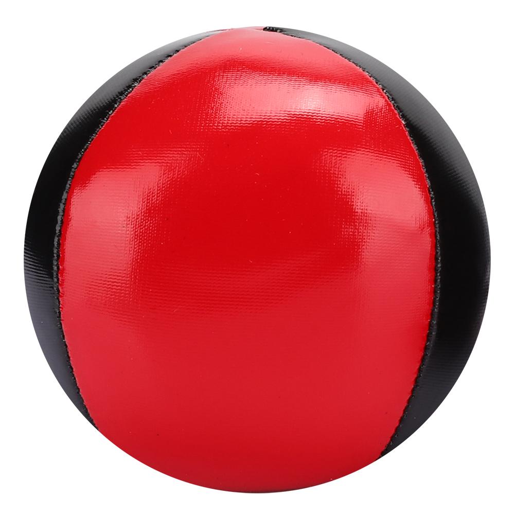 3PCS Red Black PU Leather High End Portable EPS Fine Colloidal Particle Juggling Ball