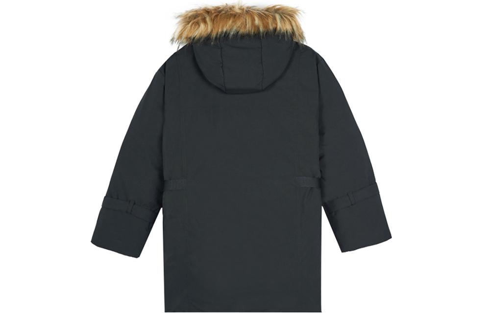 New Balance Down Jackets Women's Black Hooded Moderate Parka Down Jacket AWJ14352-BK