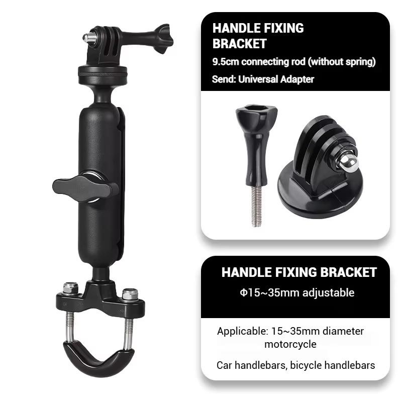Metal Motorcycle Bicycle Camera Holder Handlebar Mirror Mount Bracket For Gopro Dji Action Camera Phone