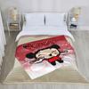 Kawaii P-Pucca Blanket Flannel  Winter  Breathable Super Warm Throw Blanket for Sofa Office Plush Thin Quilt