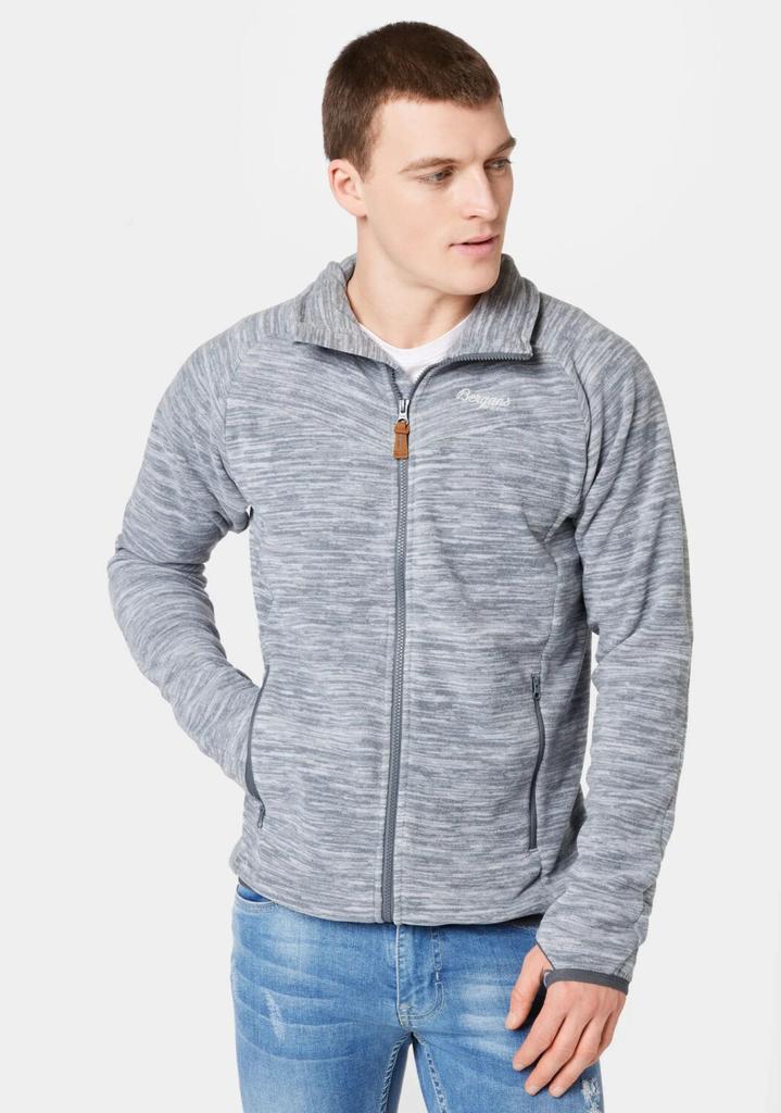 Bergans Hareid Fleece Jacket Nohood (3029) алюминий