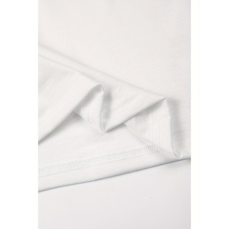 Damen Übergröße Rundhals Kurzarm T-Shirt Blumen Fahrrad Druck Lässiges Mode Oberteil