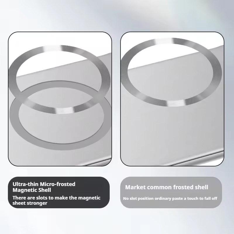 Ultra-Thin Metallic Paint For Magsafe Magnetic Case For Samsung Galaxy S25 Ultra S25 S24 S23 S22 Plus Ultra Borderless Cooling Cover