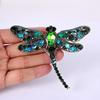 Lovely and Beautiful Women's Fashion Dragonfly Crystal Brooch Rhinestone Scarf Pin Jewelry MIT