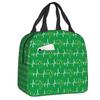 Brazil Flag Resuable Lunch Boxes Women Waterproof Cooler Thermal Food Insulated Lunch Bag School Children Student