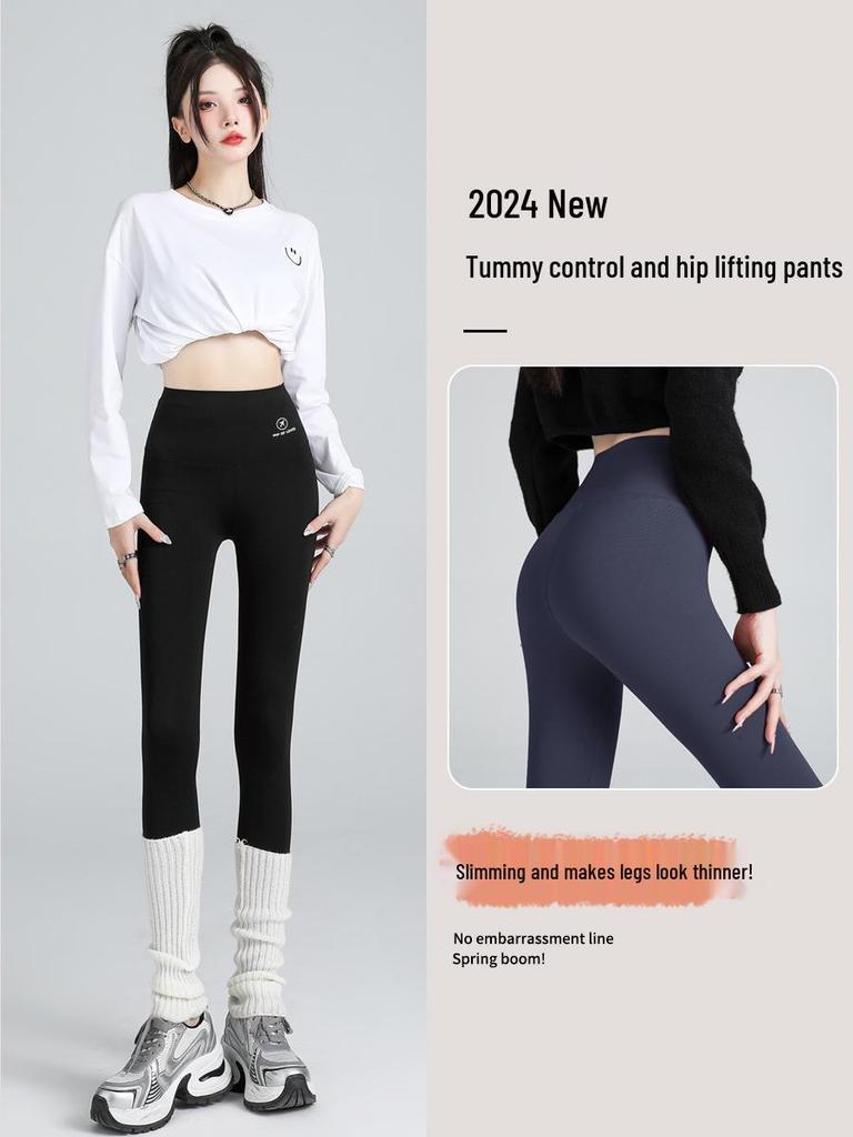 Women's Tummy Control Black Summer Yoga Pants, New Style, Wearable Outdoors, 2025 Edition