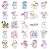 50 Soft Cute Retro Showa Japanese Cartoon Animal Stickers for DIY Fridge or Milk Tea Cup Decorations (50 Sheets)