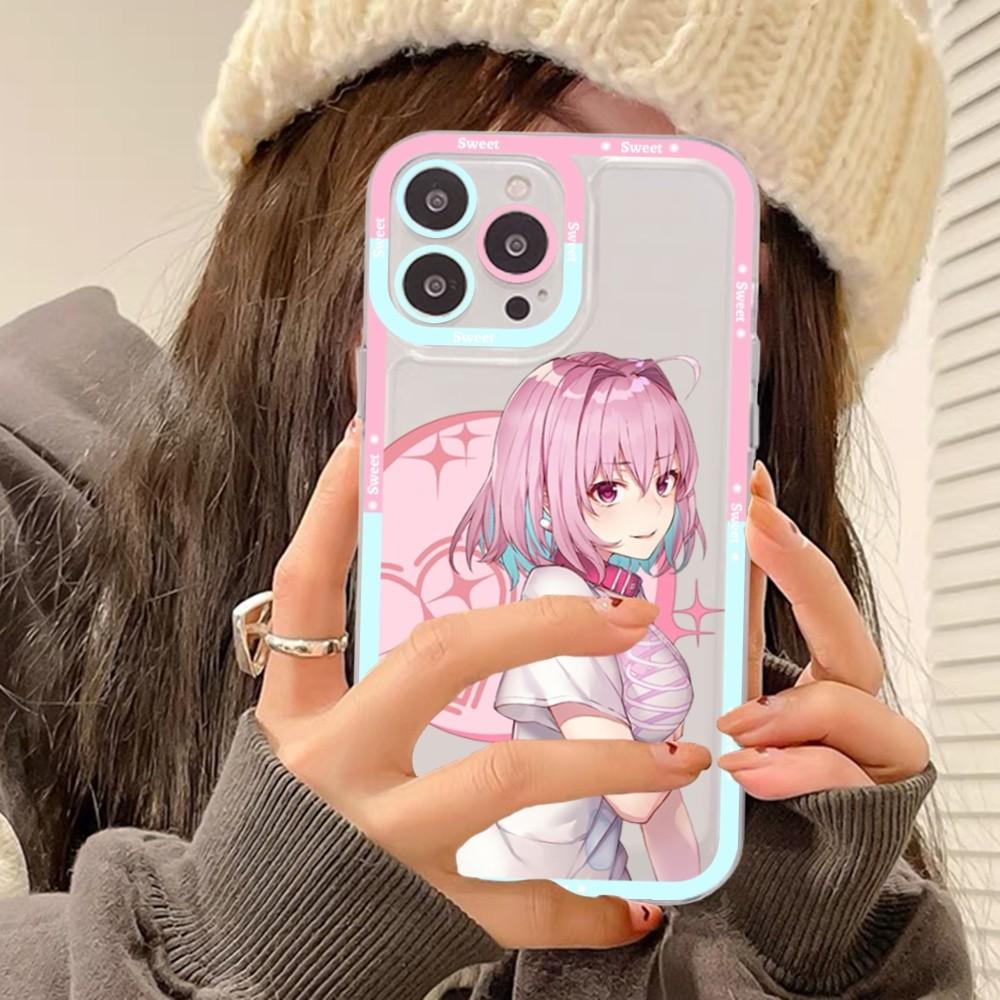 Riamu Yumemi Anime Phone Case For iPhone 11 12 13 14 Mini Pro Max XR X XS TPU Clear Case For 8 7 6 Plus SE 2020