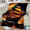 3D Pirate Ship Boat,Barque,Sailboat Blanket,Soft Throw Blanket for Home Bedroom Bed Sofa Picnic Travel Office Cover Blanket Kids