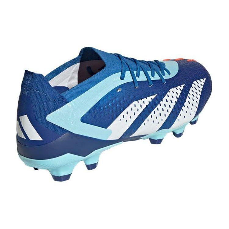 Adidas Predator Series Round Toe Lace-Up AG (Rubber Short Studs) Durable Soccer Shoes Men Soccer Shoes Blue IE9428