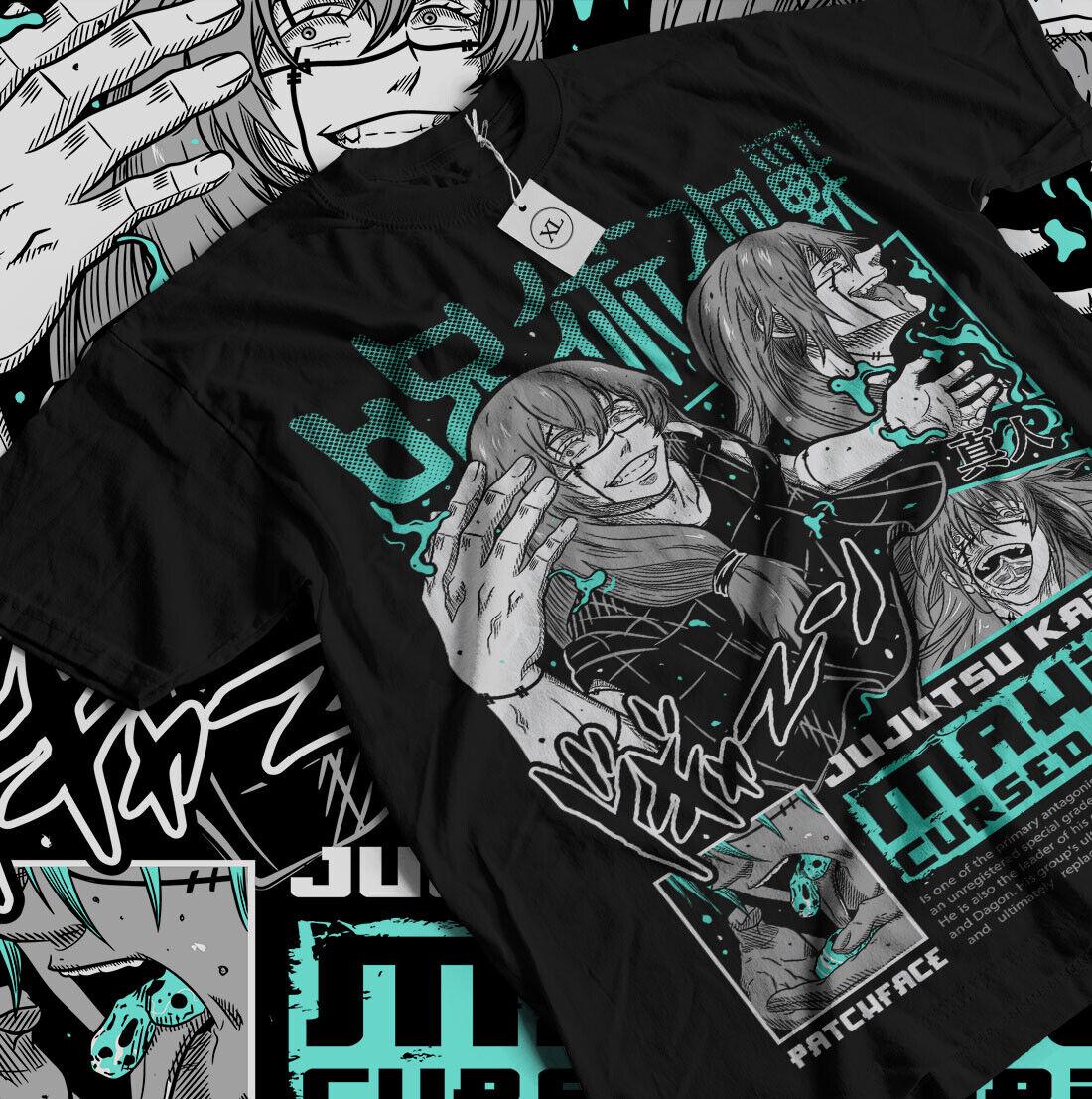 

Футболка Махито Магическая битва Фушигуро Тодзи Ужасы Аниме Подарки Футболка Все размеры S белый