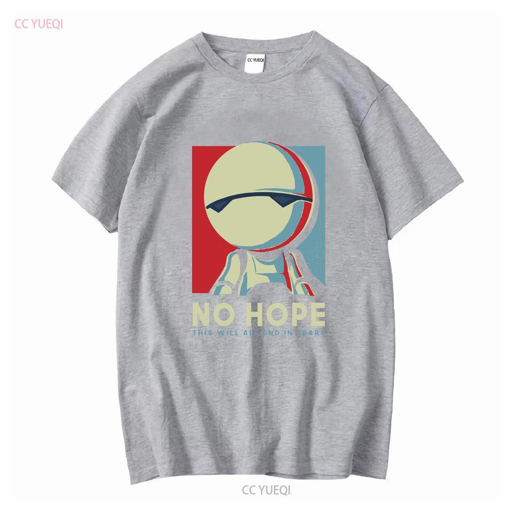 No Hope Marvin Robot T Shirt Mens Sci Fi Funny Geek Space Clothing Vintage Washed Stylish Comfortable Versatile Homme
