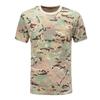 100% Baumwolle Taktisches T-Shirt Kurzarm Schnelltrocknend Jagdhemden Herren Camouflage Outdoor Sport Arbeit Training Airsoft Gefechtshemd