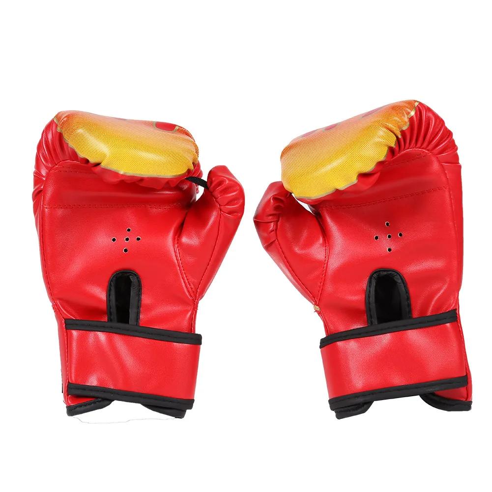 Kids Boxing Gloves PU Leather MMA Fighting Sparring Gloves Professional Muay Thai Karate Glove Children Punching Training Mitts