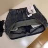 Retro Distressed Denim Short Skirt for Women Summer New High-waisted Large Size Loose Versatile Anti-exposure Skirt