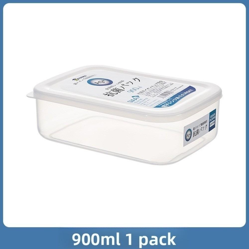With Lid Refrigerator Organizer Transparent Sealed Fresh-Keeping Box Antibacterial Food Grade Frozen Storage Box