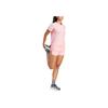 Adidas Logo Print Crew Neck Short Sleeve T-Shirt Women Tops Pink IV5488