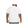 Nike Solid Color Logo Print Pullover Short Sleeve Crew Neck T-Shirt Men Tops White DV9832-100