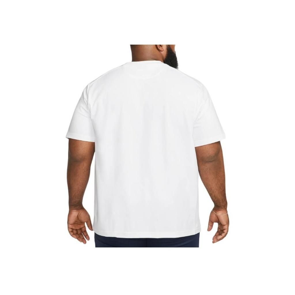 Nike Solid Color Logo Print Pullover Short Sleeve Crew Neck T-Shirt Men Tops White DV9832-100