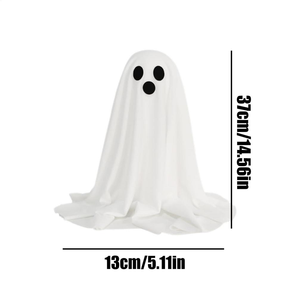 

Ghost Decor Halloween Decorations With Light Spooky Statue Figurine For Porch Yard Door Table Fall Home Window Wall