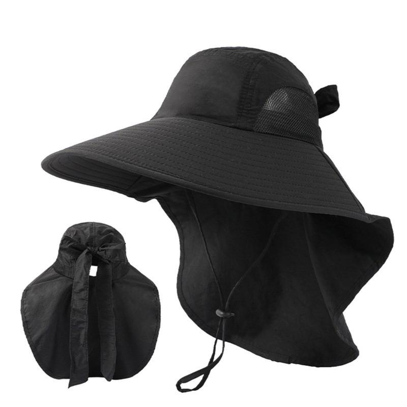 Unisex Fisherman Hat Neck Flap Bucket Hat For Girls Versatile Fashion Neck Flap Hat Bucket Hat Multiple Color