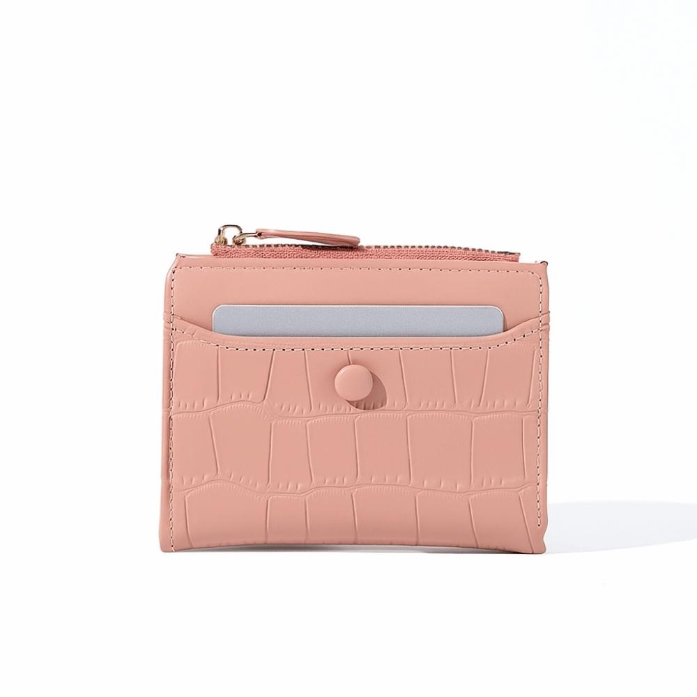 Waterproof Crocodile Pattern Wallet Short Multiple Card Holder PU Leather Coin Purse  School