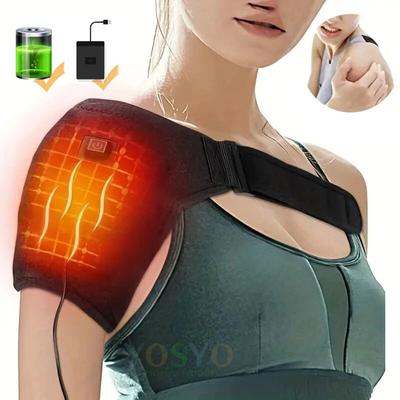 Electric Heating Heated Shoulder Brace Wrap Shoulder Massage Support Belt Strap For Arm Shoulder Fitness Brace Keep Warm