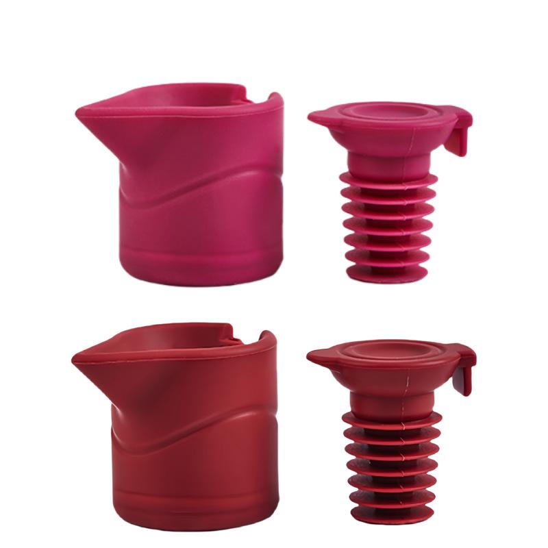 Heiß verkaufender weicher Silikon Rotwein-Verschluss Champagner-Verschluss Zuhause kreative Konservierung auslaufsicherer Verschluss Wein