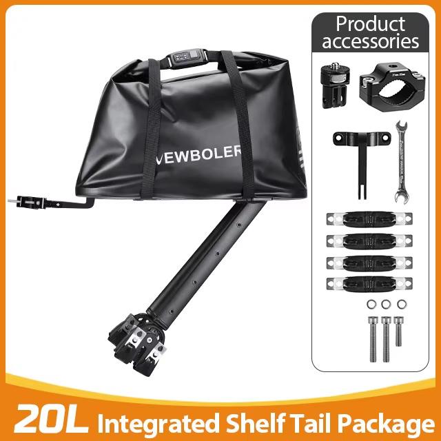 NEWBOLER Aeropack Lega di Alluminio Portapacchi per Bicicletta Serratura a Combinazione Borsa da Bici Bikepacking Per Bici MTB e Gravel Portapacchi Scaffale