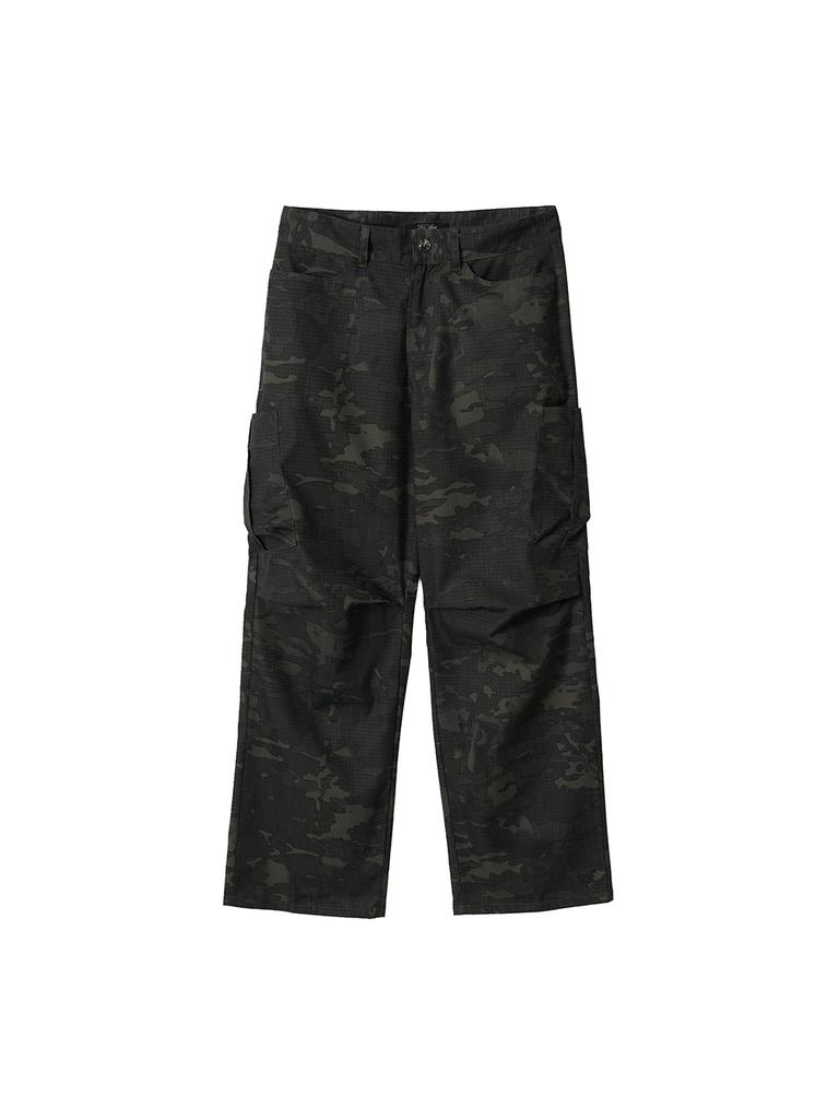 Gijunmaen Reverse Camouflage Pants Black