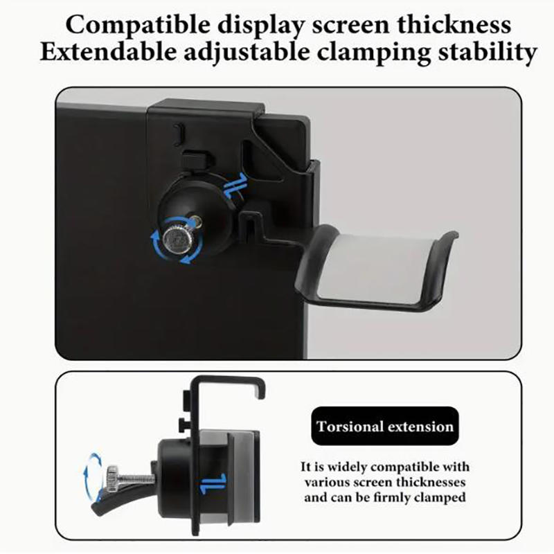 1 Pc Headset Hanger Mount for Monitor Under Desk Adhesive Headphone Holder Stand Gaming Headset Stand with Strong Sticker