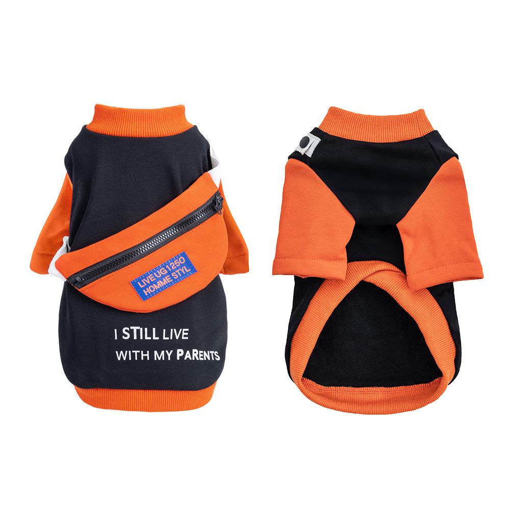 Season Pet Clothes Two-Legged Sweater Removable School Bag Small Dog Dog Sweater