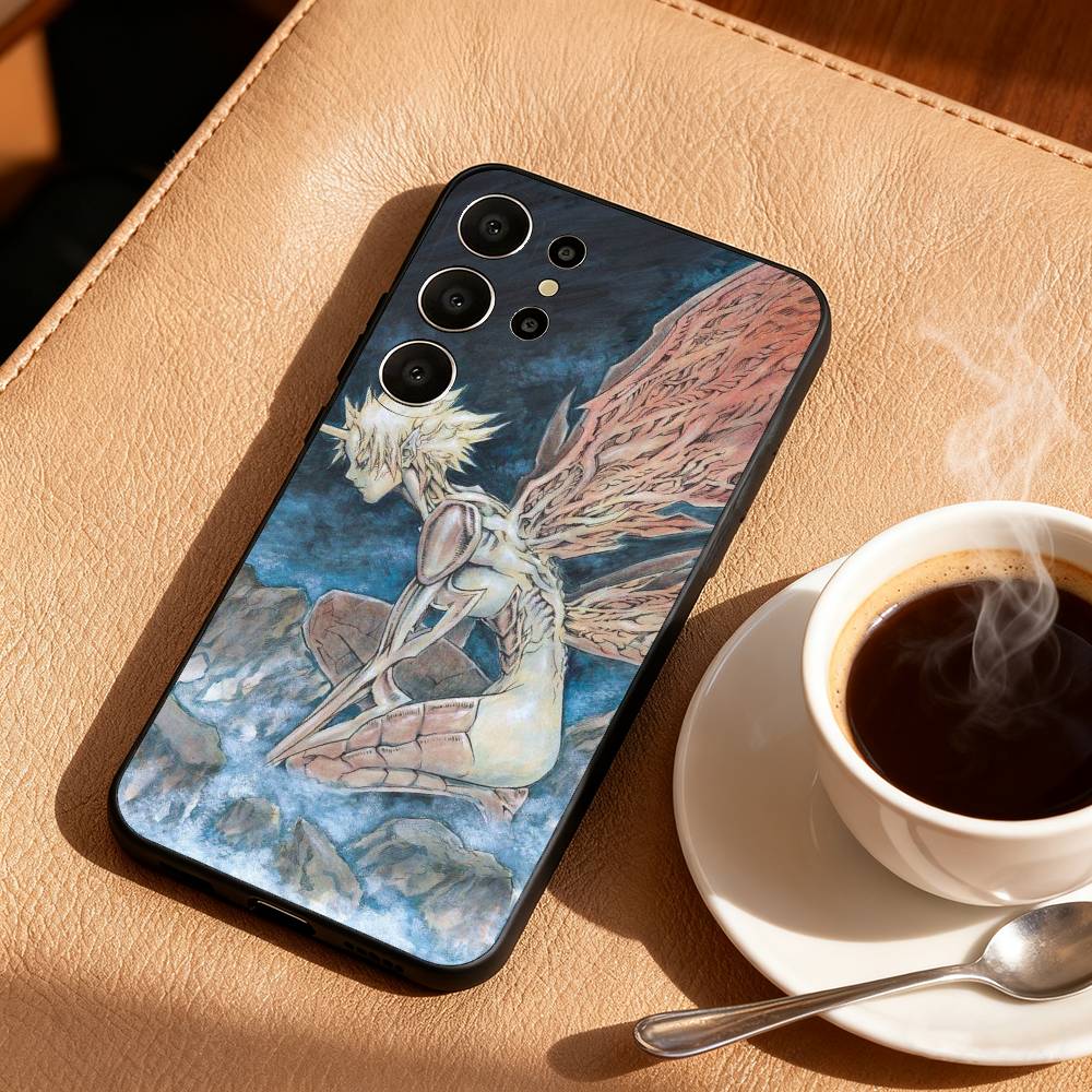 C-CLAYMORE Anime Phone Case For Samsung S26,S25,24,23,22,30,21,10,9,Ultra,Plus,Lite,Black Soft Case