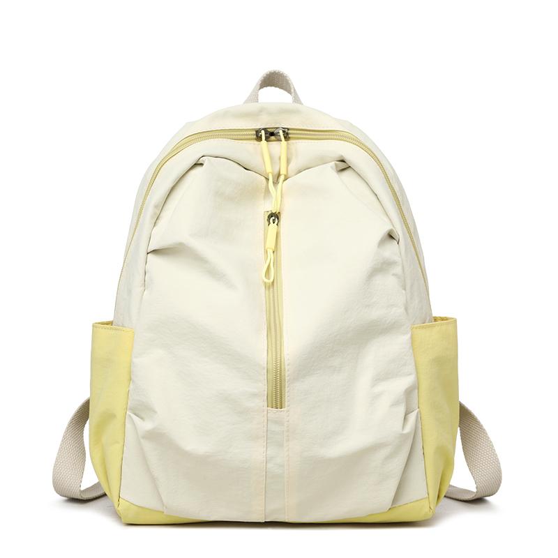 Contrast Color Backpack Women's Outdoor Lightweight Travel Backpack Large Capacity Student Schoolbag