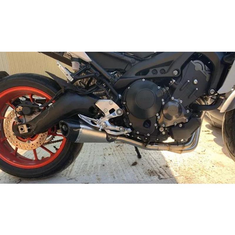 For MT-09 FZ-09 FJ09 MT09 FZ09 TRACER 900 2014-2020 51mm Motorcycle Exhaust System Slip On Front Link Pipe Moto Motorbike