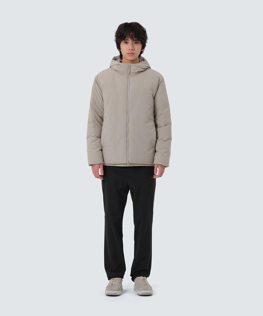 Snow Peak Land Hood LW Down Jacket Outerwear Down and Fog Size M GS-S25WMGDJ50, Jacket, Filling, Men's Women's, Grey,