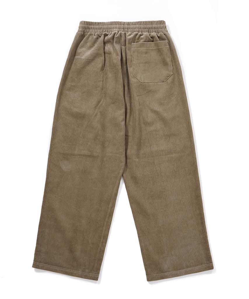 GAKKAI UNIONS One-Pleat Corduroy Pants Cocoa