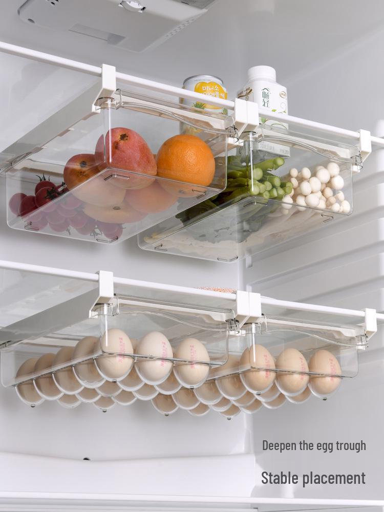 Egg Box Pull-Out Fresh-Keeping Refrigerator Organizer