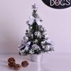 Mini Artificial Christmas Tree with Lights: 30cm/40cm Tabletop Decoration with Ornaments