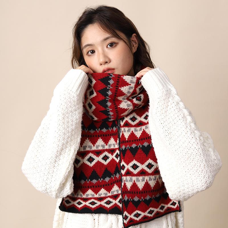 Upgraded and Thickened Bohemian Outer Wool Scarf Women's Scarf Xinjiang Xizang Autumn and Winter Scarf