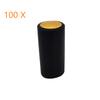 100 X Black Heat Shrink Tamper Caps for Wine Bottles (31x60) Homebrew