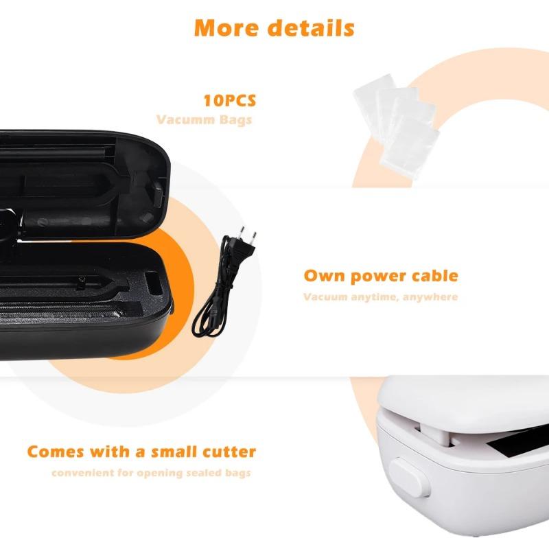 Automatic Vacuum Sealer Machine for Food Storage with 10 Free Vacuum Bags | Household Food Sealing Packaging 220V