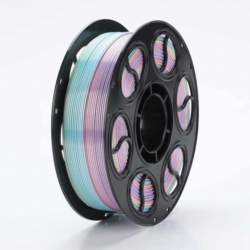3D Printing Filament Factory PLA 1.75mm rainbow Gradient Color Tolerance ROHS Certified FDM 3D Printer Filament 330m Length