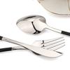 24Pcs Silver Cutlery Set Stainless Steel Dinner Knife Fork Spoon Dinnerware Set Kitchen Tableware Western Silverware