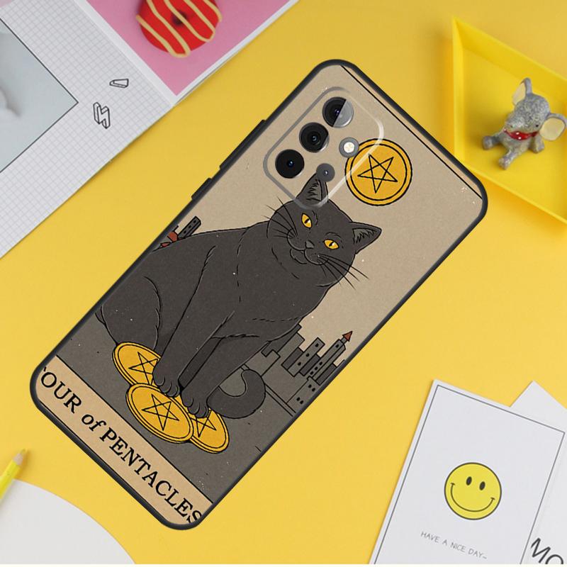 Cats Tarot Witchcraft Case For Samsung Galaxy A16 A26 A36 A56 A06 A55 A35 A15 A53 A32 A52 A33 A13 A14 A34 A54 A17