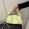 Popular High-end Niche Bag Women's 2025 New Summer Versatile Messenger Bag Fashionable Portable Pleated Small Bag
