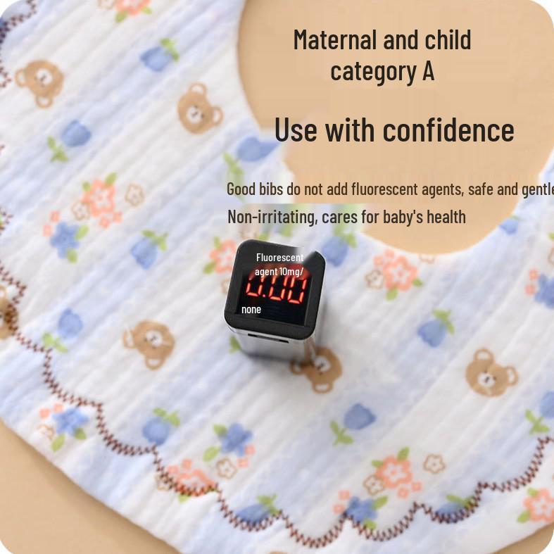 Weiches sechslagiges Baby-Lätzchen aus reiner Baumwolle - Mullwindel für Neugeborene